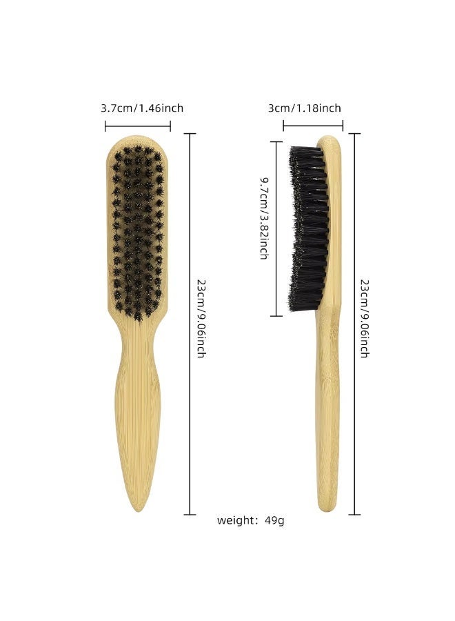 فرشاة لحية بشعيرات ناعمة، أداة عناية مريحة للرجال، للعناية بشعر الوجه واللحية. - Image 3